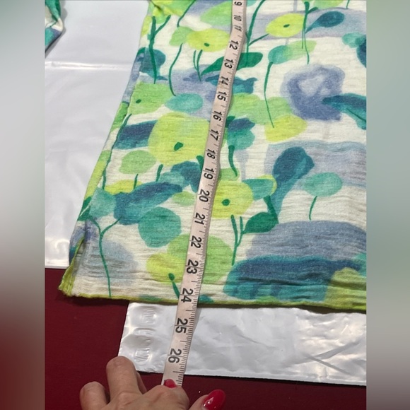 Mansted White Blue Lime Green GALINA knit Sweater Tunic Pullover Cotton Preppy L - Picture 4 of 16